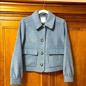 Laura Conrad blue Button-Up Jacket. So soft . Size M